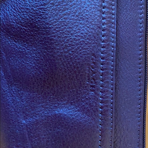 Coach Leather Plum Wristlet - Picture 2 of 3